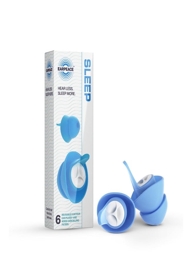 EARPEACE Ear Plugs for Sleeping - Noise Reduction Ear Plugs with Soft Silicone for Sleep & Night Comfort - Noise Cancelling up to 30dB, Sound Reduction Sleep Earplugs - 3 Sets, Standard Size With Case - Image 1